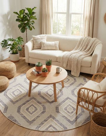 7' x 7' Cherokee Round Rug
