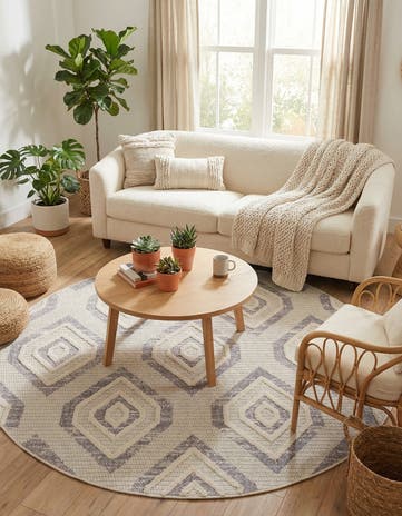 7' x 7' Cherokee Round Rug