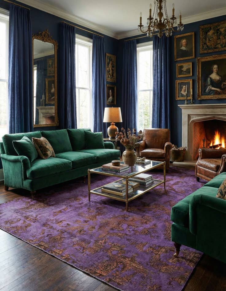 Detail image of 8' 1 x 11' 4 Vintage Royal Wool Rug