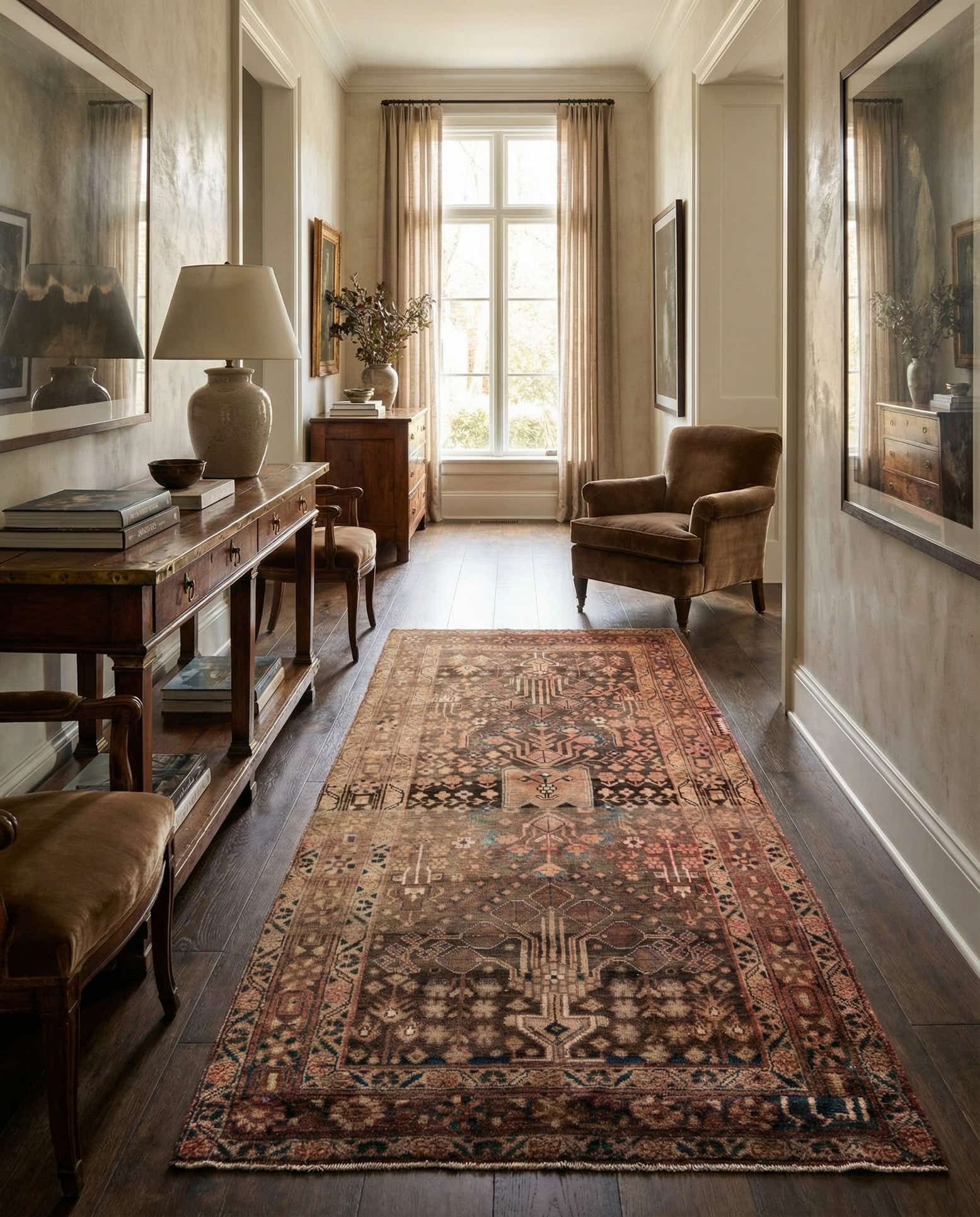 5' x 10' 2 Hand Knotted Ultra Vintage Persian Wool Runner Rug
