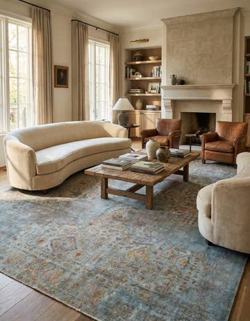 9' 11 x 12' 10 Vintage Royal Wool Rug