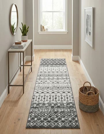 2' x 8' Moroccan Trellis Runner Rug