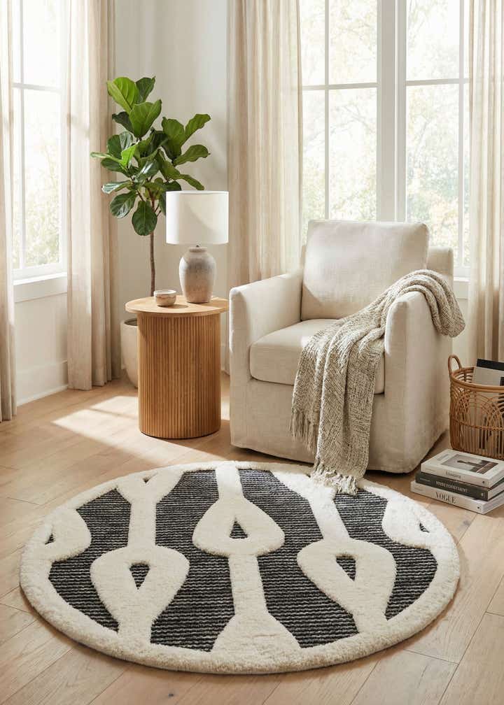3' x 3' Prismatic Round Rug
