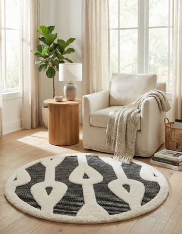3' x 3' Prismatic Round Rug