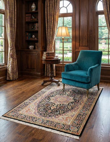 3' 3 x 5' 1 Ghom Silk Rug