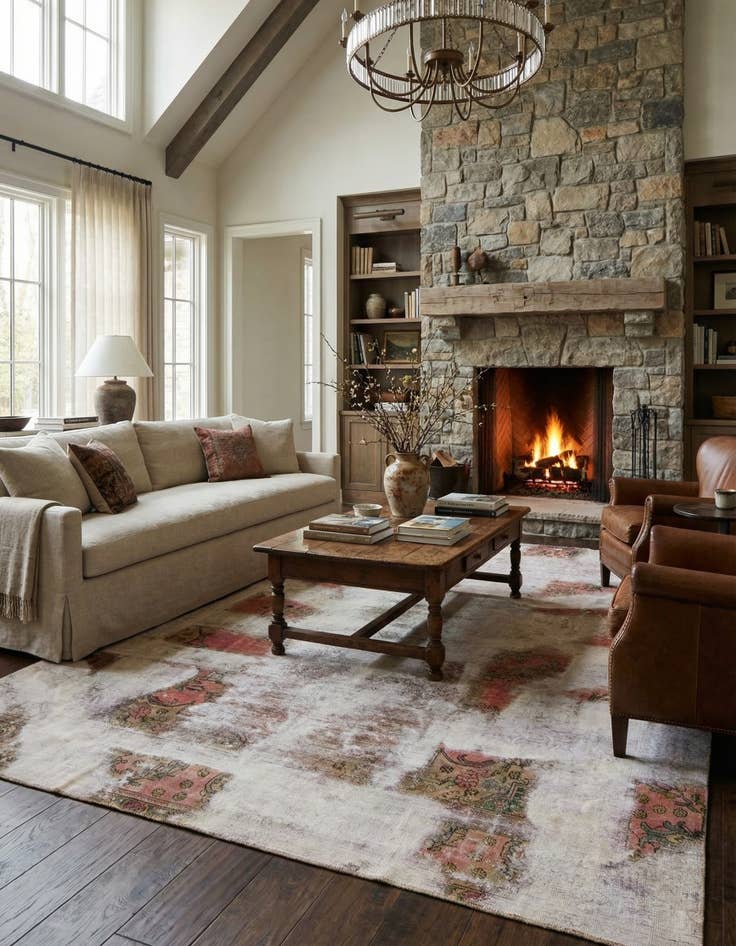 Detail image of 8' 11 x 12' 7  Hand Knotted Ultra Vintage Persian Wool Rug