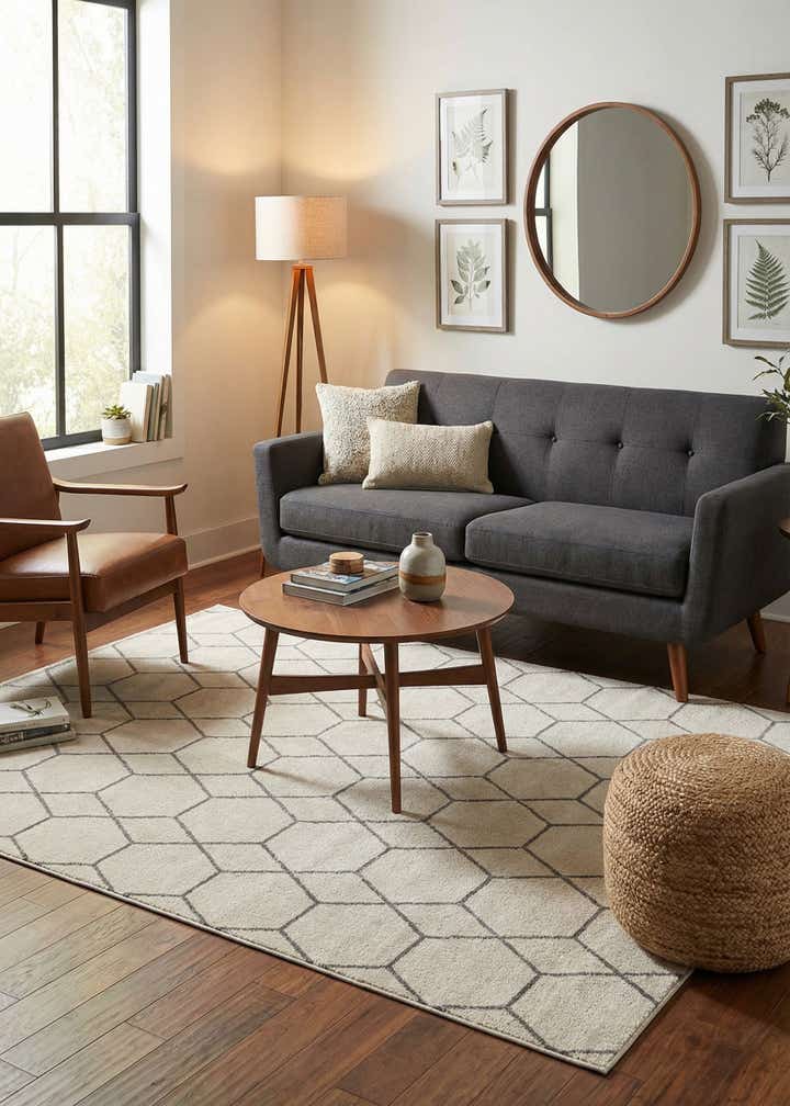 4' x 6' Trellis Frieze Rug