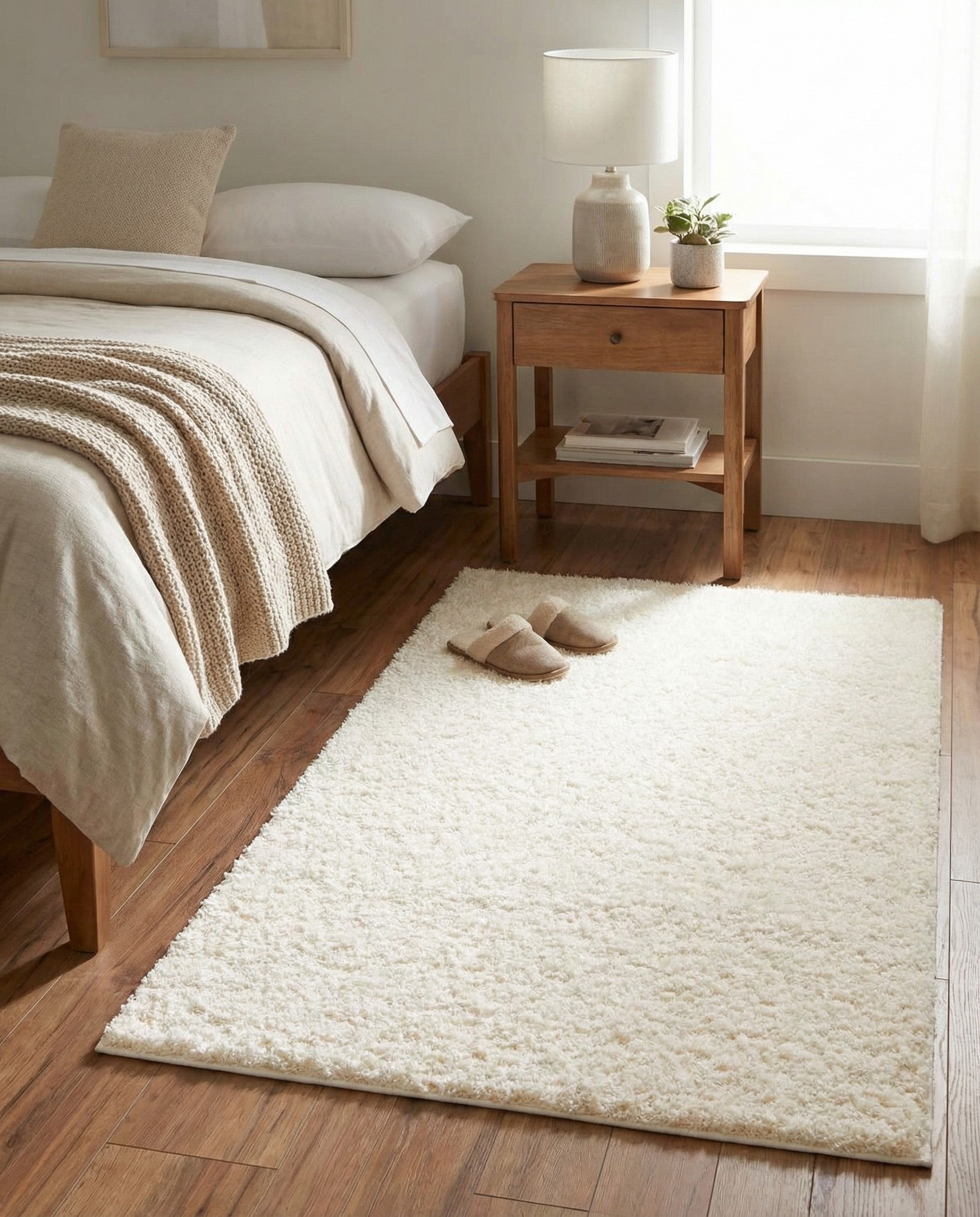  2' 2 x 3' Comfort Solid Shag Rug