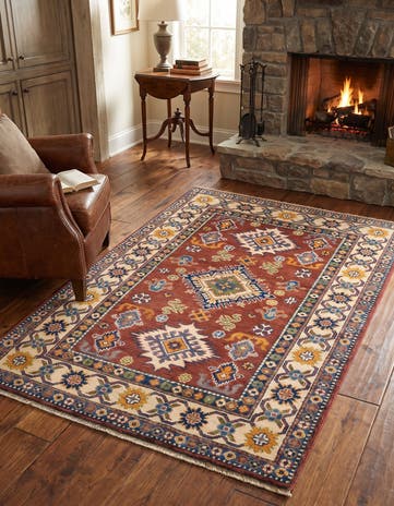 3' 2 x 5' Hand Knotted Kazak Rug