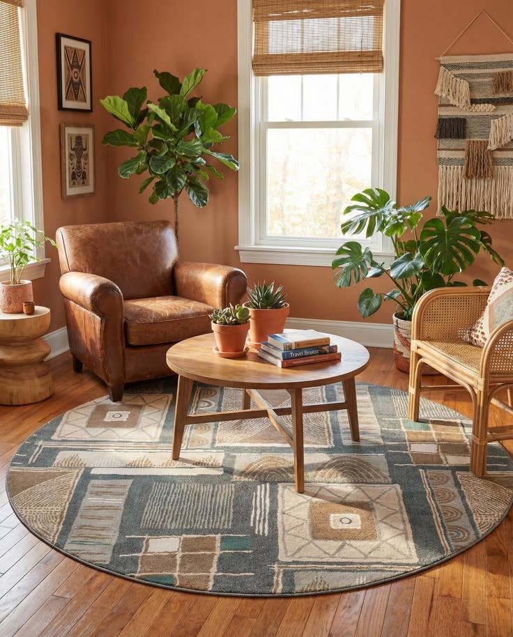 Detail image of 7' 10 x 7' 10 Savannah Round Rug
