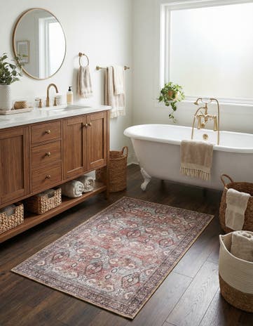 3' 6 x 5' 6 Washable Timeless Rug