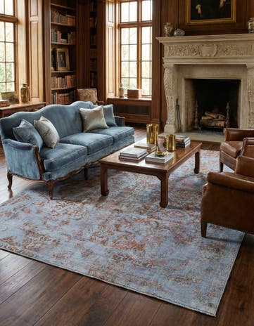 9' 7 x 12' 10 Vintage Royal Wool Rug