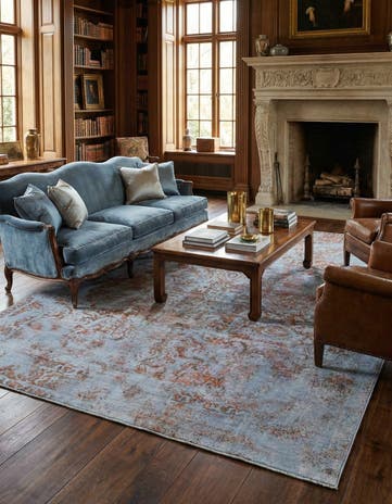 9' 7 x 12' 10 Vintage Royal Wool Rug