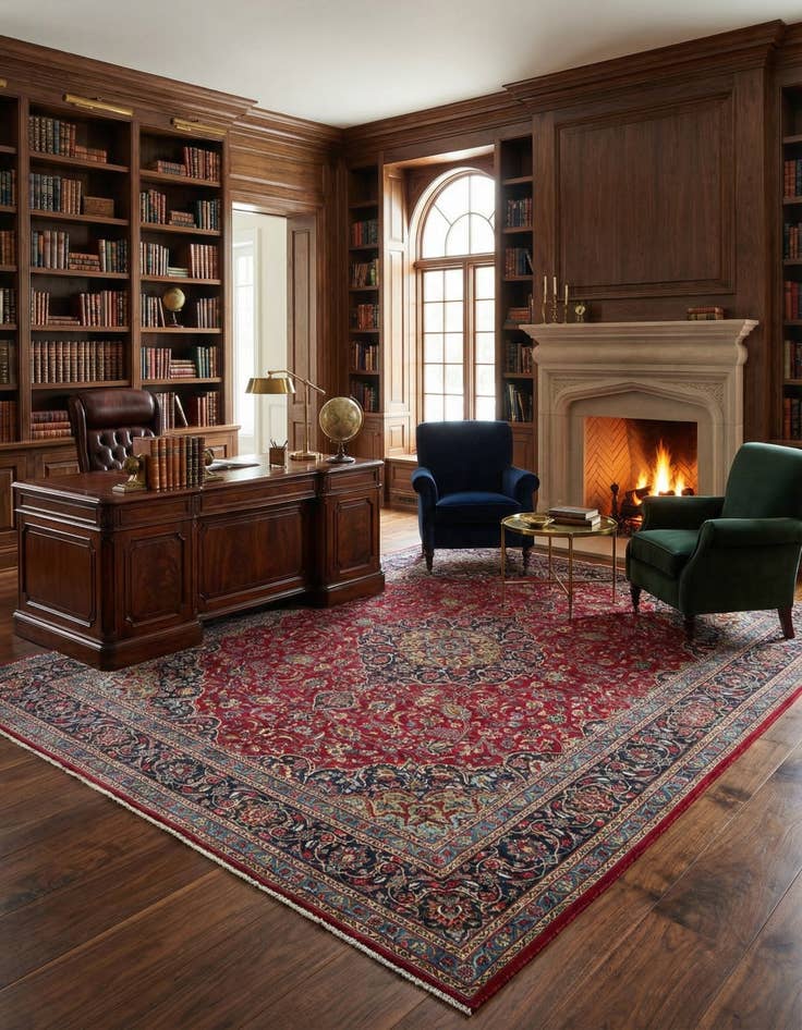 Detail image of 9' 9 x 12' 5 Kashmar Wool Rug