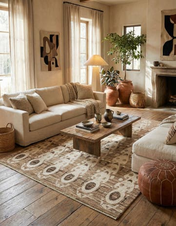 7' 10 x 10' 2 Hand Knotted Moroccan Wool Rug