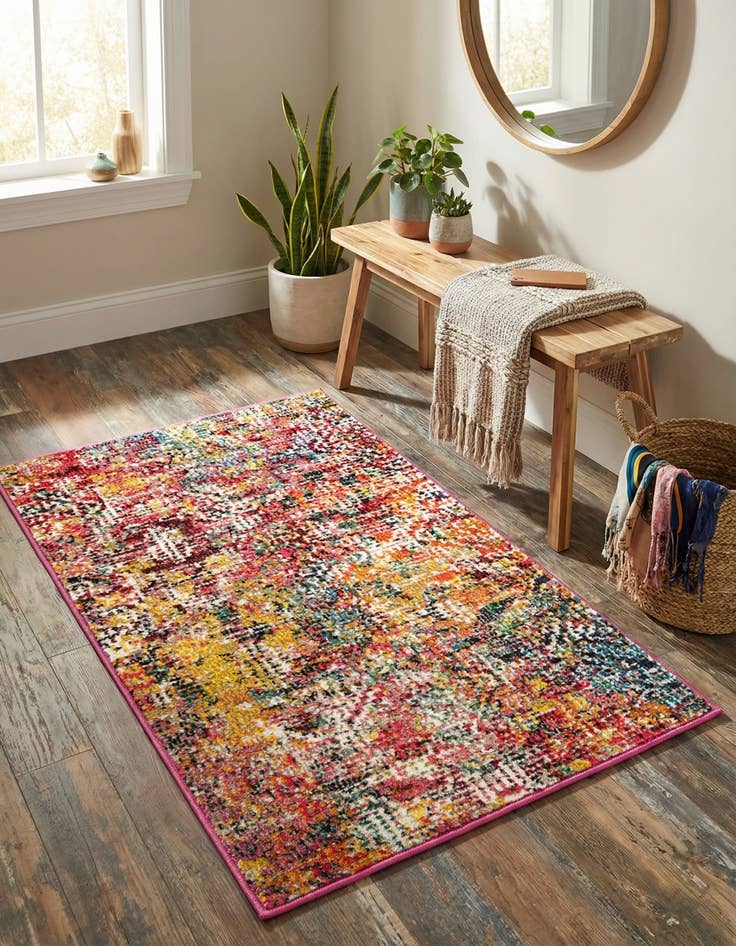 Detail image of 2' x 3'  Washable Vivid Rug