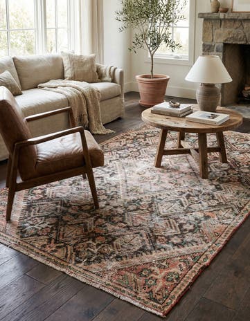 3' 3 x 5' 8 Hand Knotted Ultra Vintage Persian Wool Rug