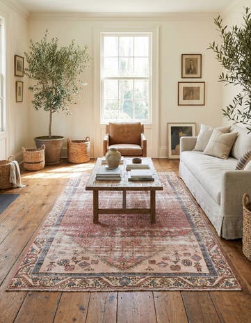 4' x 8' 1 Hand Knotted Ultra Vintage Persian Wool Runner Rug