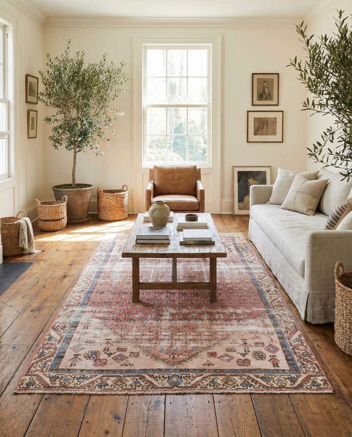 4' x 8' 1 Hand Knotted Ultra Vintage Persian Wool Runner Rug