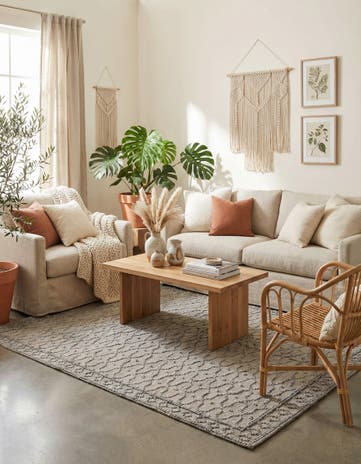 Gray Hand Woven Larsa Jute Rug