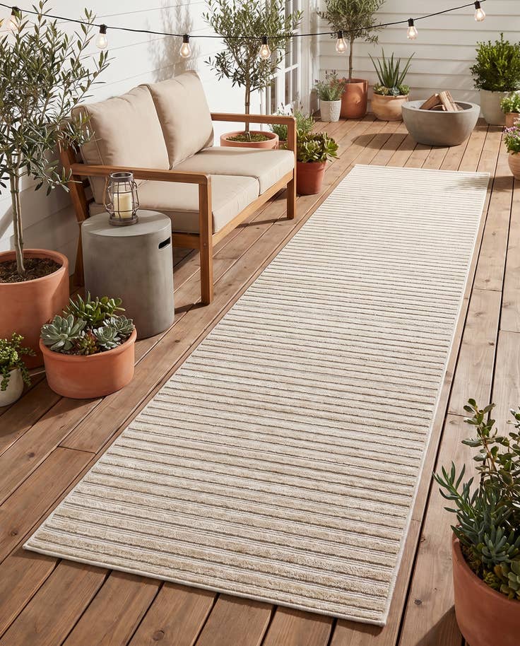 Detail image of 2' 7 x 12' Easy-Clean Sabrina Soto Indoor / Outdoor Runner Rug