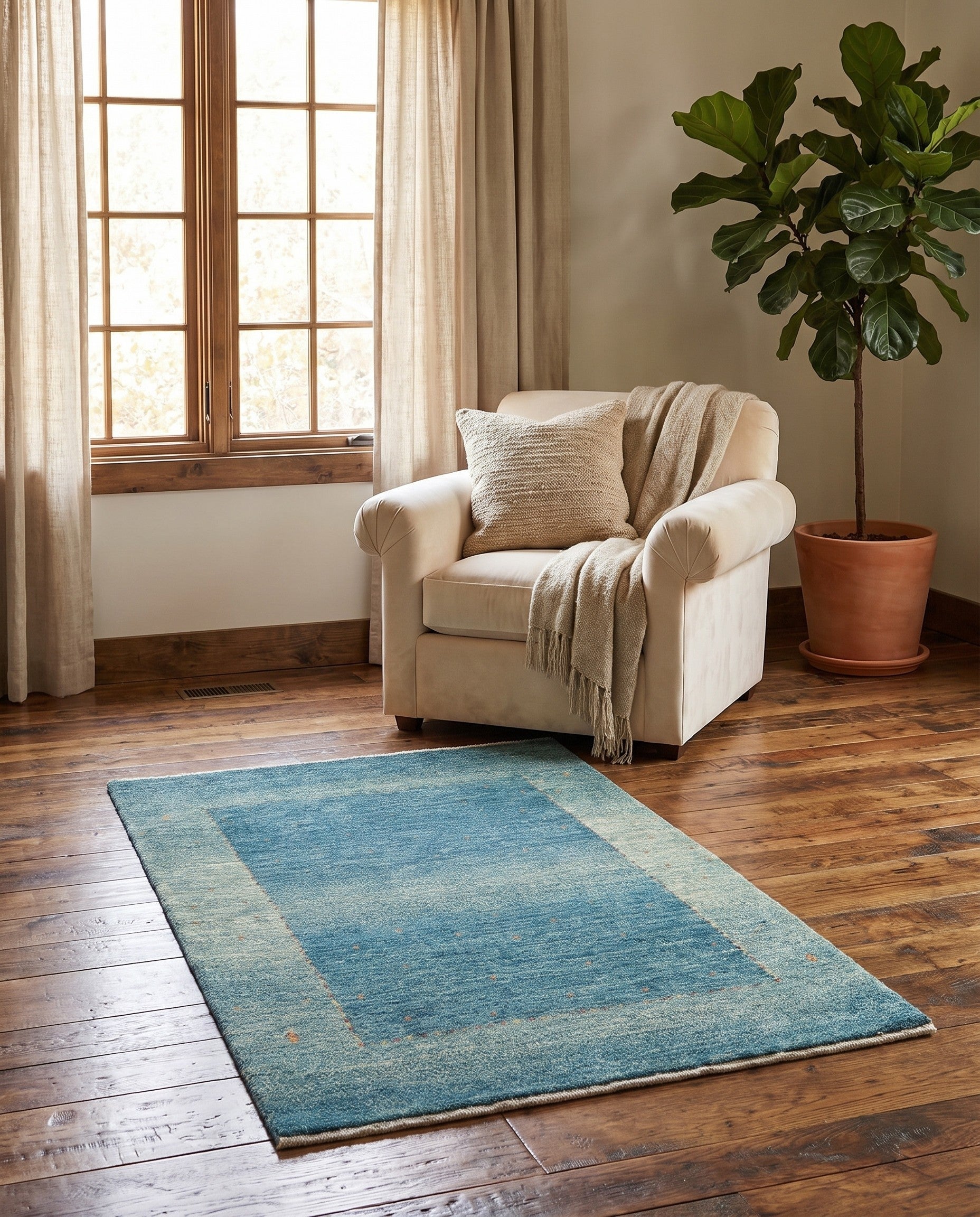 2' 9 x 4' 2 Kashkuli Wool Rug