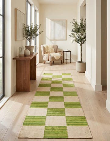 2' 8 x 9' 10 Hand Woven Kilim Modern Wool Runner Rug