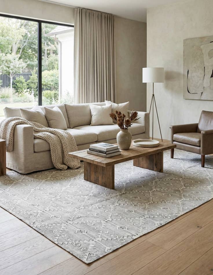 Detail image of 10' x 12' 8  Hand Woven Kilim Modern Wool Rug