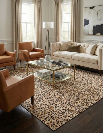 5' 3 x 7' 10 Cowhide Rug