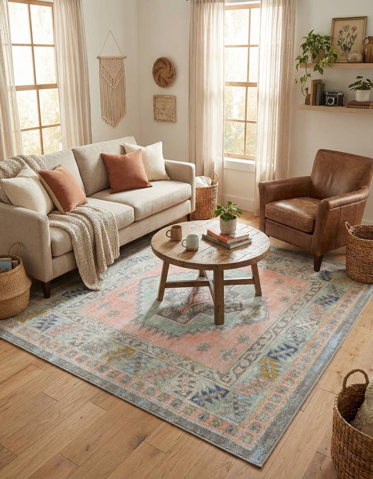 Detail image of  5' 3 x 5' 3 Whitney Square Rug