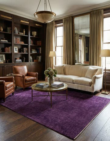 6' x 9' 8 Hand Knotted Over-Dyed Ziegler Rug