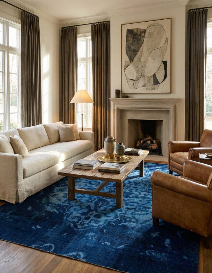 Detail image of 9' 6 x 12' 2  Hand Knotted Ultra Vintage Persian Wool Rug