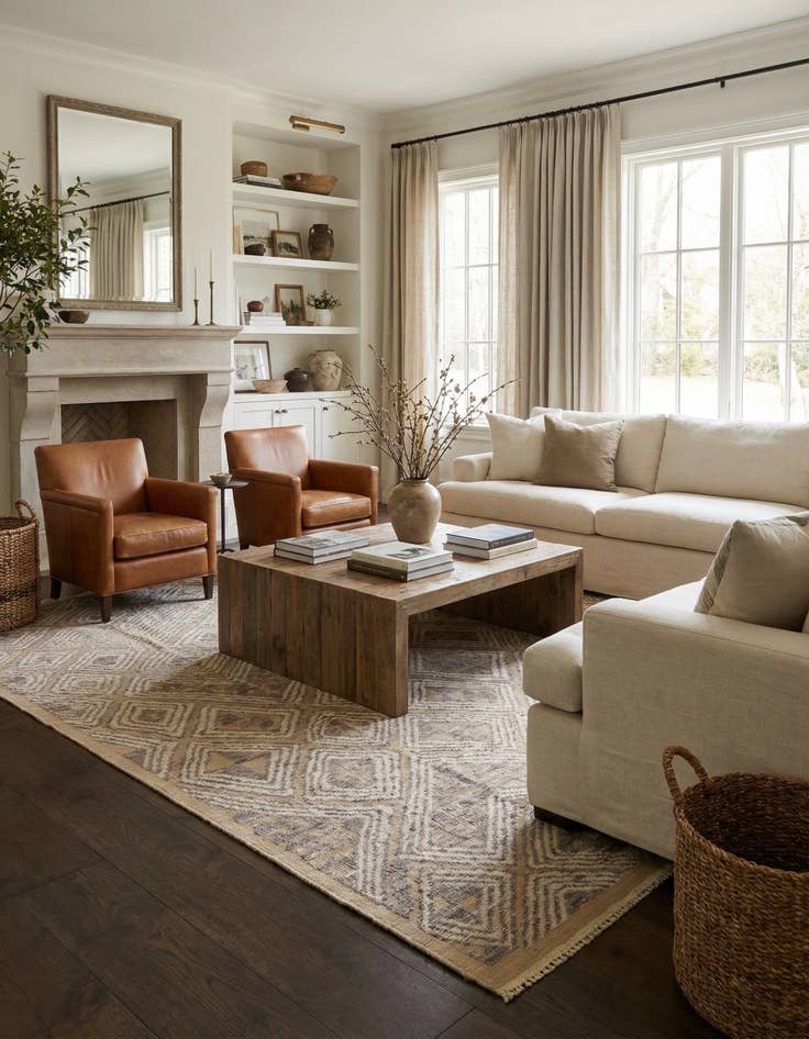 Detail image of 7' 9 x 10' 3  Hand Knotted Darya Wool Rug