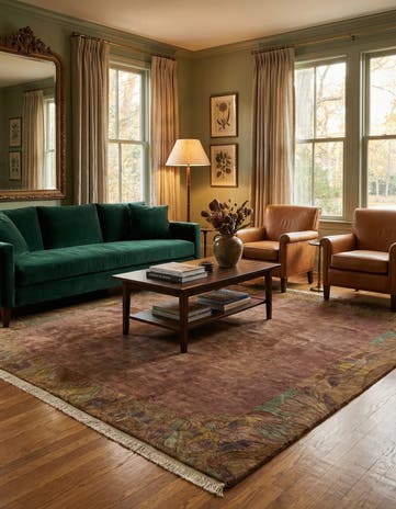 8' 2 x 8' 3 Hand Knotted Nepal Wool Square Rug