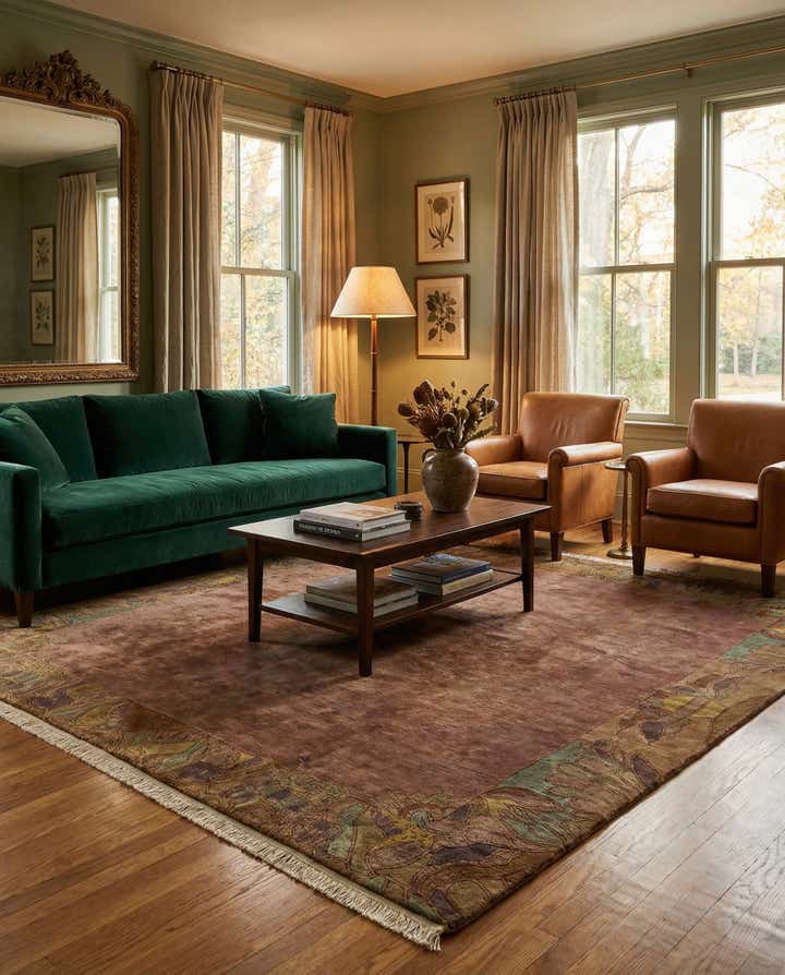 8' 2 x 8' 3 Hand Knotted Nepal Wool Square Rug