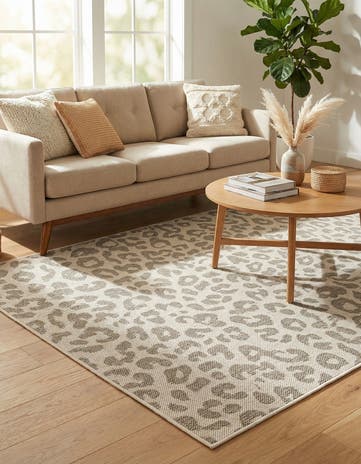 4' x 6' Easy-Clean Safari Indoor / Outdoor Rug