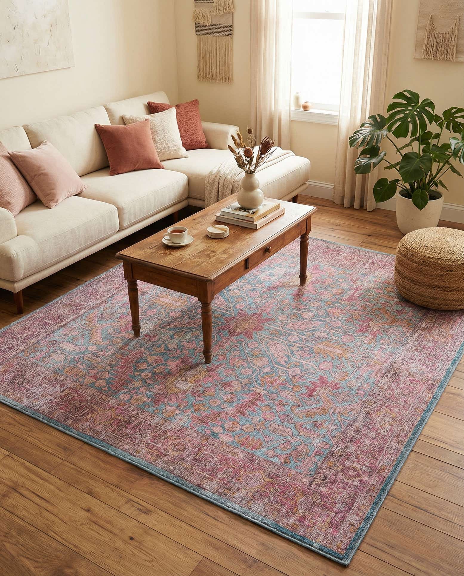 7' 10 x 7' 10 Washable Mangata Square Rug