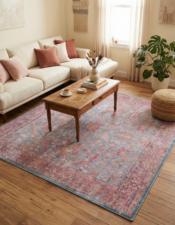 7' 10 x 7' 10 Washable Mangata Square Rug