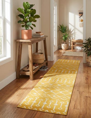 2' x 9' 10 Kasbah Trellis Runner Rug