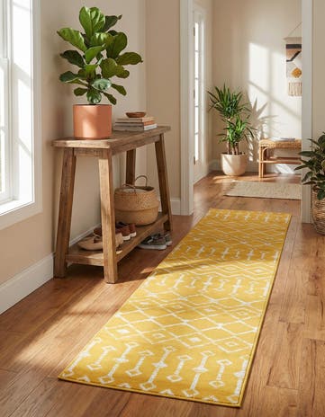 2' x 9' 10 Kasbah Trellis Runner Rug