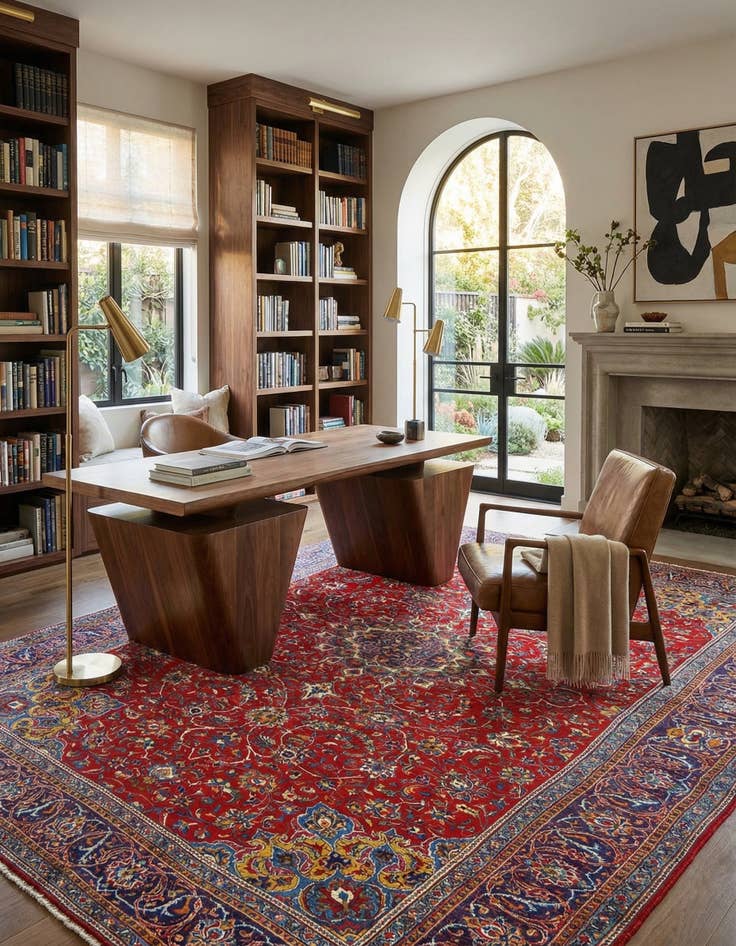 Detail image of 8' x 11' 3 Sarouk Rug