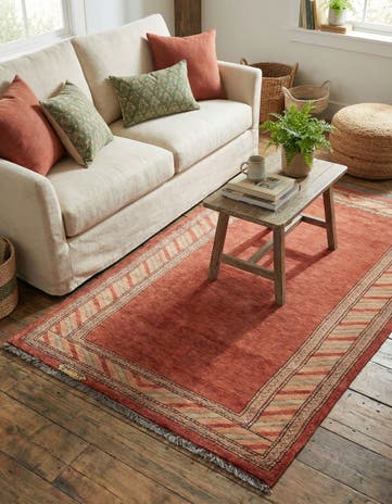 3' 1 x 5' 5 Hand Knotted Ziegler Oriental Wool Rug