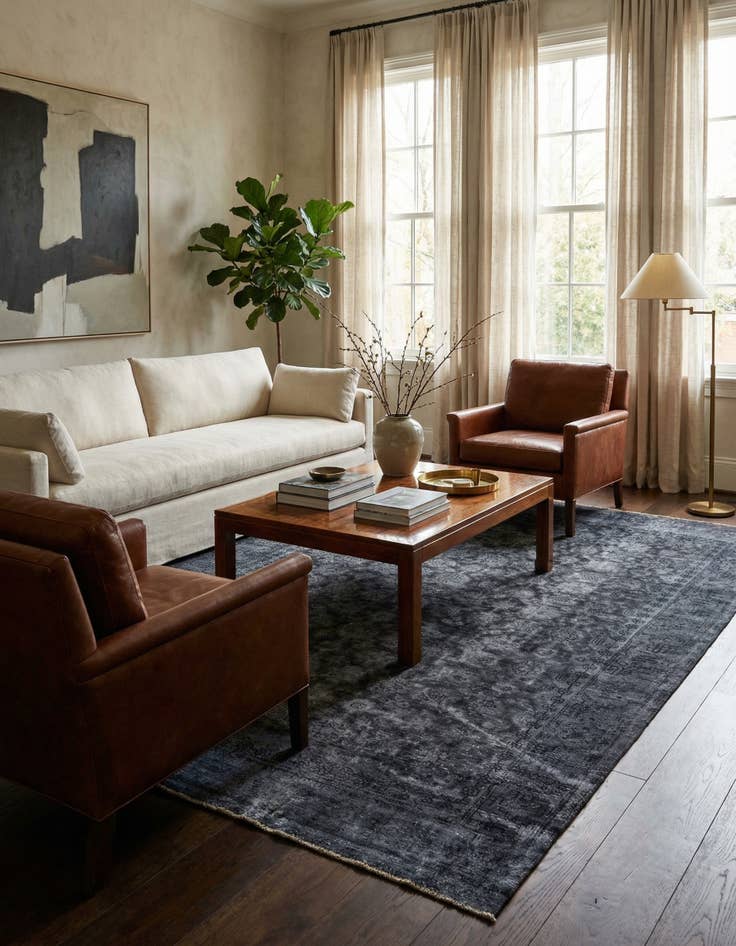 Detail image of 9' x 12' 8  Hand Knotted Ultra Vintage Persian Wool Rug