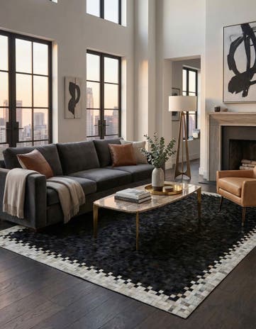 8' 2 x 9' 11 Cowhide - Patchwork Rug