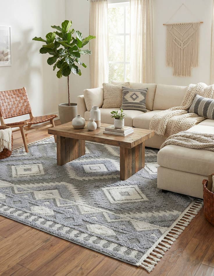 Detail image of  7' 10 x 7' 10 Boho Square Rug