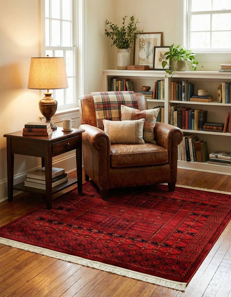 Detail image of 7' 10 x 7' 10 Bokhara Square Rug