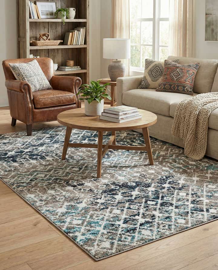 4' x 6' Moroccan Trellis Rug