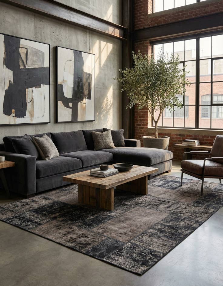 Detail image of 5' x 6' 8  Hand Knotted Ultra Vintage Persian Wool Rug