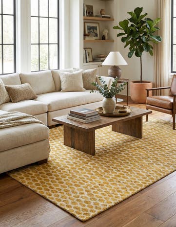 6' 1 x 8' 7 Hand Knotted Darya Wool Rug