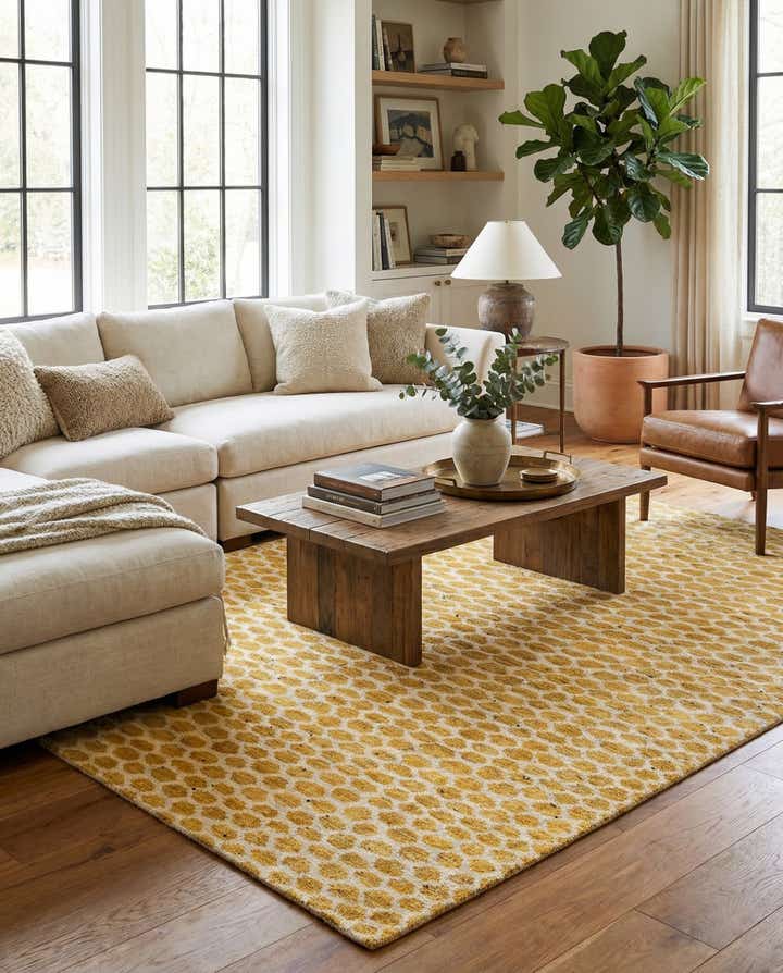 6' 1 x 8' 7 Hand Knotted Darya Wool Rug